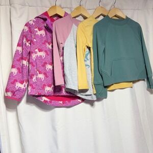 Kids Unicorn Jacket 3 Long Sleeve Shirts Bundle Size 5